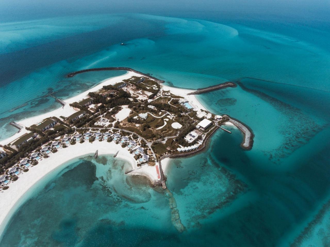 ซาย่า นูไร ไอแลนด์ รีสอร์ต Hotel อาบูดาบี ภายนอก รูปภาพ Aerial view of the island
